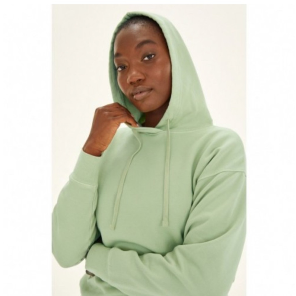 girlfriend collective 50/50 Classic Hoodie | Green | XS